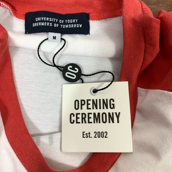 NWT Opening Ceremony 3/4 Sleeve Baseball Tee sz M - Picture 3 of 7